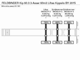 Feldbinder  Kip 60.3 3-Asser 60m3 Liftas Kippsilo BY 2015 picture 21